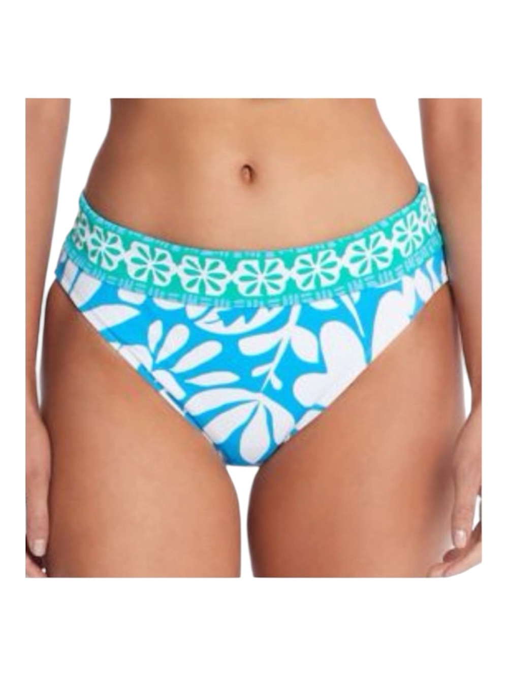 Bleu Rod Beattie Sun Day Fun Day Foldover Hipster Bikini Swim Bottoms Size 14